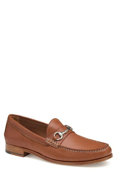 J And M Collection Baldwin Bit Loafer In Cognac Sheepskin