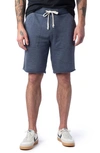 Alternative Victory Washed French Terry Cutoff Shorts In Dark Navy