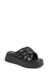 Vagabond Shoemakers Courtney Platform Sandal In Black/ Black