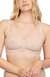 Montelle Intimates Lace Bralette In Champagne