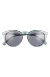 Aire Nucleus V2 53mm Round Sunglasses In Steel / Smoke Mono