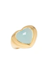 Missoma Heart Ring In Gold