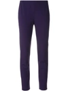 Les Copains Tapered Cropped Trousers - Purple