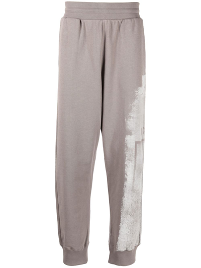 A-cold-wall* Paint-print Sweatpants In Grey