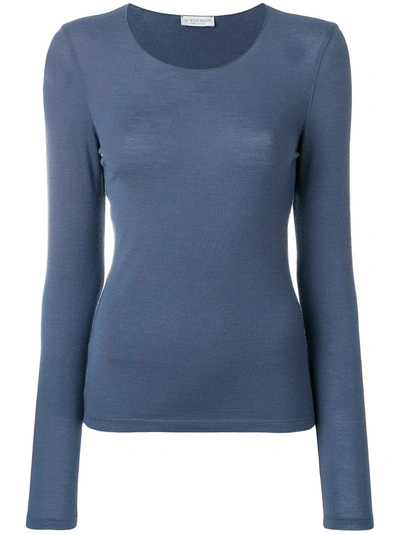 Le Tricot Perugia Long Sleeved Sweatshirt In Blue