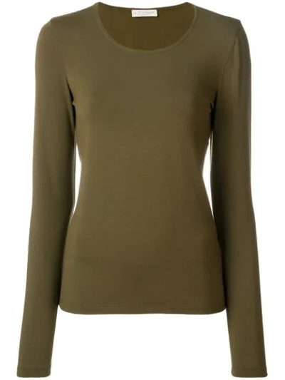 Le Tricot Perugia Long Sleeve T-shirt In Green