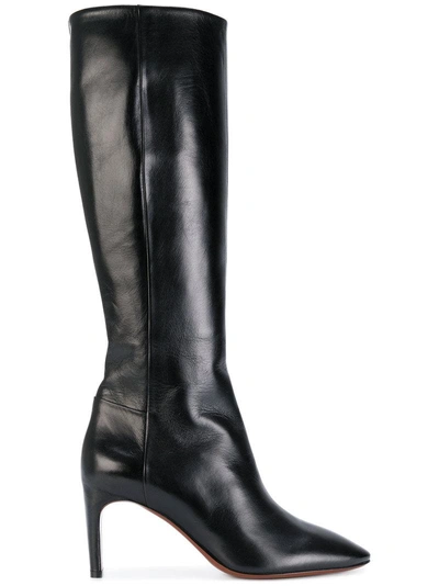 David Beauciel Dora Mid Calf Length Boots - Black