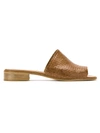 Sarah Chofakian Leather Mules In Brown