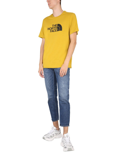 The North Face Crewneck T-shirt In Yellow