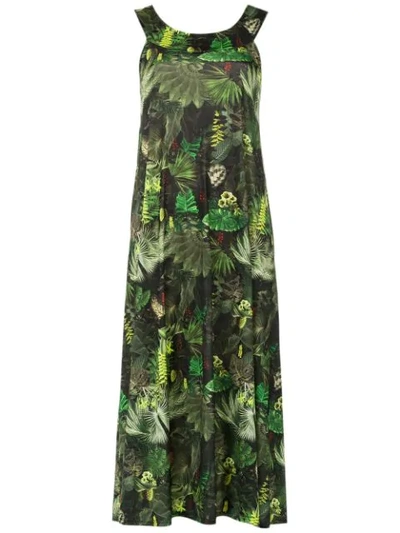 Lygia & Nanny Vinales Printed Maxi Dress In Green