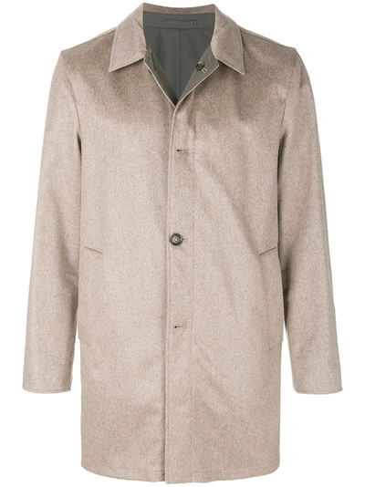 Kired Reversible Single-breasted Coat - Neutrals