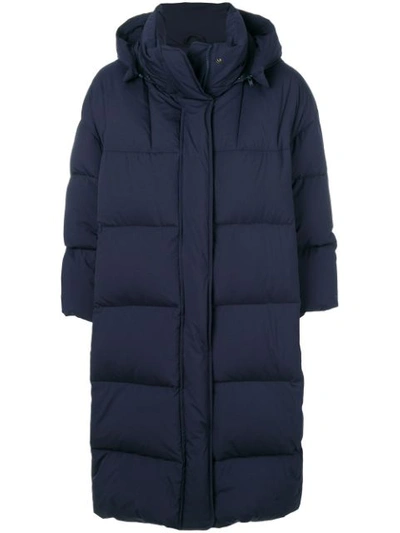 Aspesi Long Padded Coat - Blue