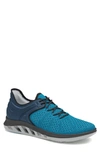 Johnston & Murphy Activate Sneaker In Blue Knit/ Navy Lycra