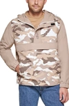 Tommy Hilfiger Lightweight Water Repellent Anorak In Khaki Camouflage