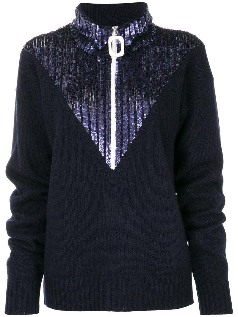 blue sequin jumper