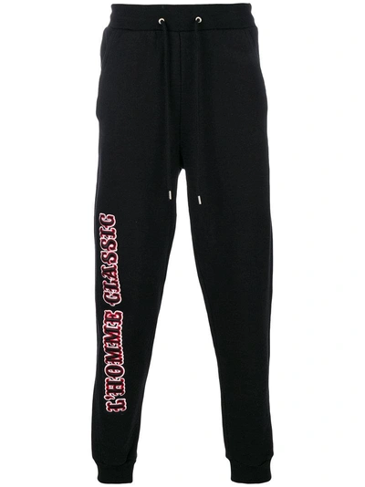 Not Guilty Homme Embroidered Track Pants In Black