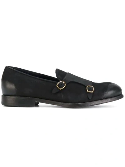 Leqarant Buckled Monk Shoes - Black