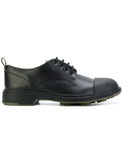 Pezzol Low-heel Lace-up Shoes In Black