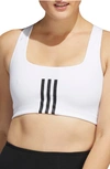 Adidas Originals Powerimpact Training Sports Bra In White