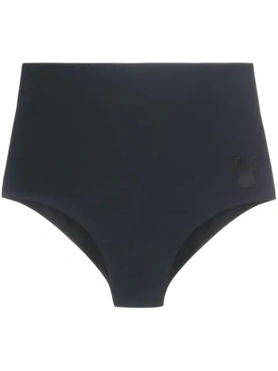 Gloria Coelho Hot Pants Bikini Bottoms In Black