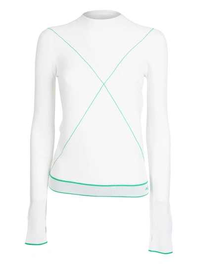 Bottega Veneta Salon 03 Engineered Technoskin Sweater In White