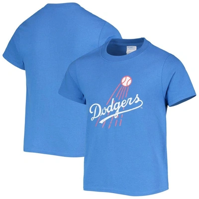 Soft As A Grape Kids' Youth  Royal Los Angeles Dodgers Distressed Logo T-shirt