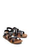 Toms Women's Sicily Strappy Flat Sandals Women's Shoes In Black