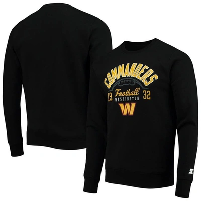 Starter Black Washington Commanders Pullover Sweatshirt