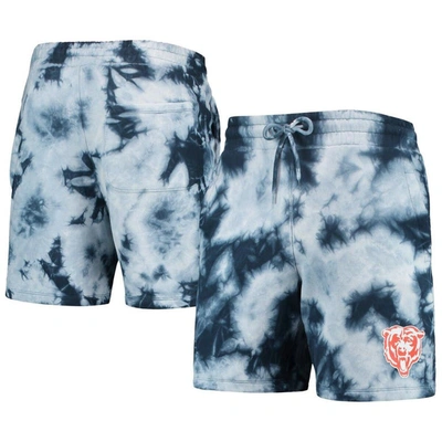 New Era Navy Chicago Bears Tie-dye Shorts