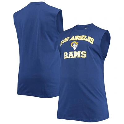 Profile Men's Royal Los Angeles Rams Big And Tall Muscle Tank Top