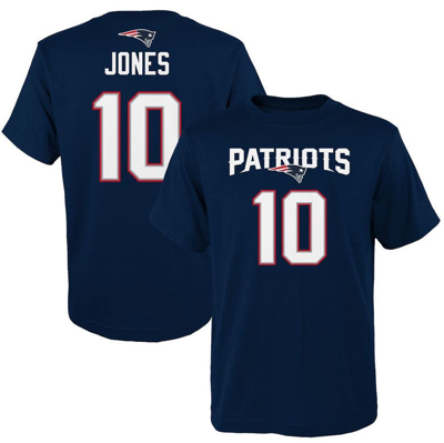 Outerstuff Kids' Youth Mac Jones Navy New England Patriots Mainliner Name & Number T-shirt
