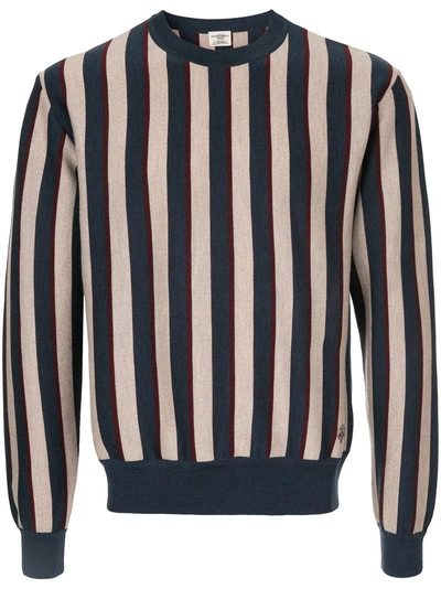 Kent & Curwen Striped Knitted Sweatshirt In Multicolour