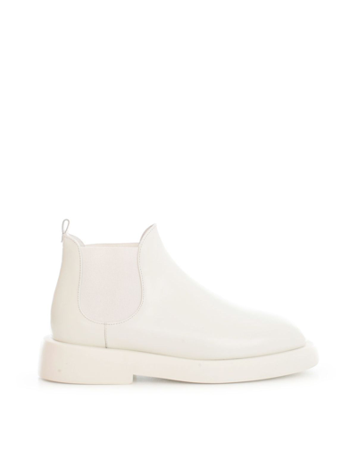 Marsèll Marsell Women's White Leather Ankle Boots