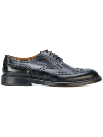 Doucal's Lace-up Brogues In Black