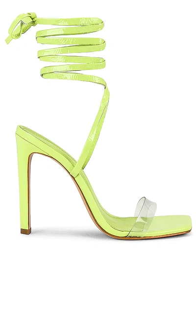 Schutz Cloe Vinyl Heel In Green