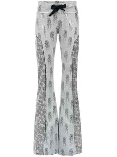 Andrea Bogosian Flared Trousers In Grey