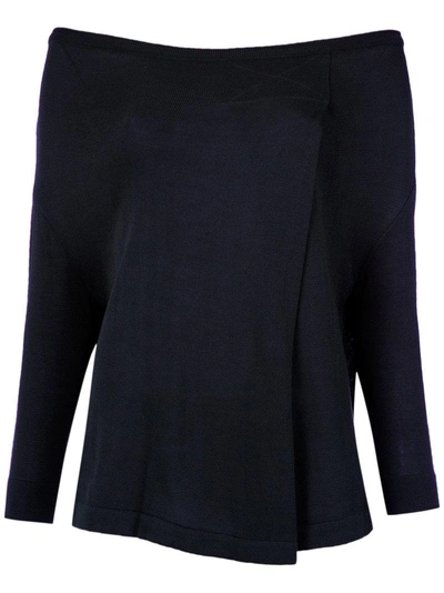 Gloria Coelho Knit Blouse In Blue