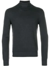 La Fileria For D'aniello Long Sleeved Roll Neck Pullover In Grey