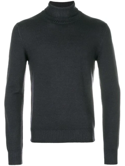 La Fileria For D'aniello Long Sleeved Roll Neck Pullover In Grey