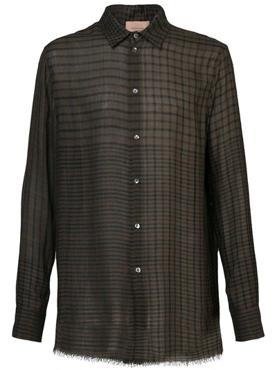 Federico Curradi Check Shirt In Black