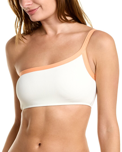 L*space Ribbed Axel Bikini Top In Cream-tangy In Nocolor