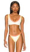 L*space Lala Bikini Top In Crm/ Led/ Tgy