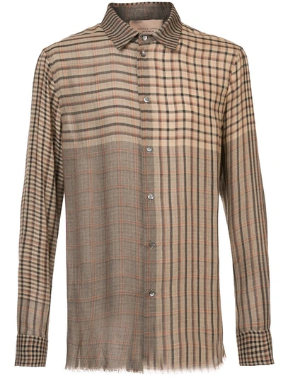 Federico Curradi Check Shirt - Brown