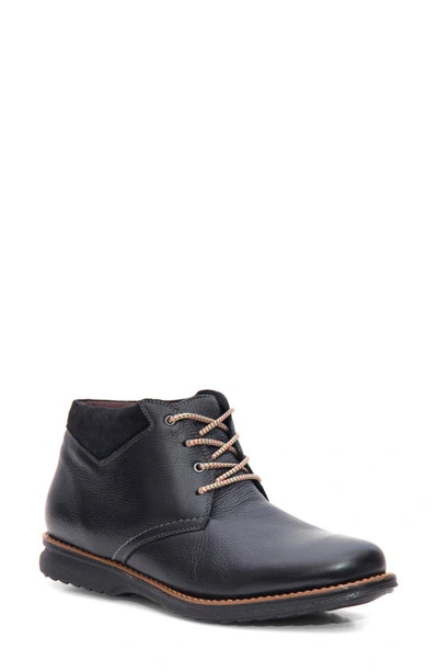 Sandro Moscoloni Eyelet Plain Toe Leather Demi Boot In Black