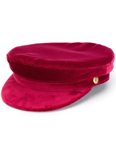Manokhi Velvet Baker Boy Hat
