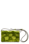 Bottega Veneta Intrecciato Leather Crossbody Bag In Chlorophyll