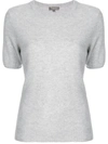 N•peal Cashmere Round-neck T-shirt In Grey