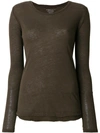 Majestic Filatures Long Sleeved T-shirt - Brown