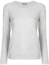 N•peal Crew-neck Cashmere Jumper In Light Gray