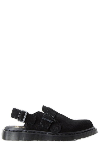 Dr. Martens' Jorge Buckled Slingback Loafers In Black